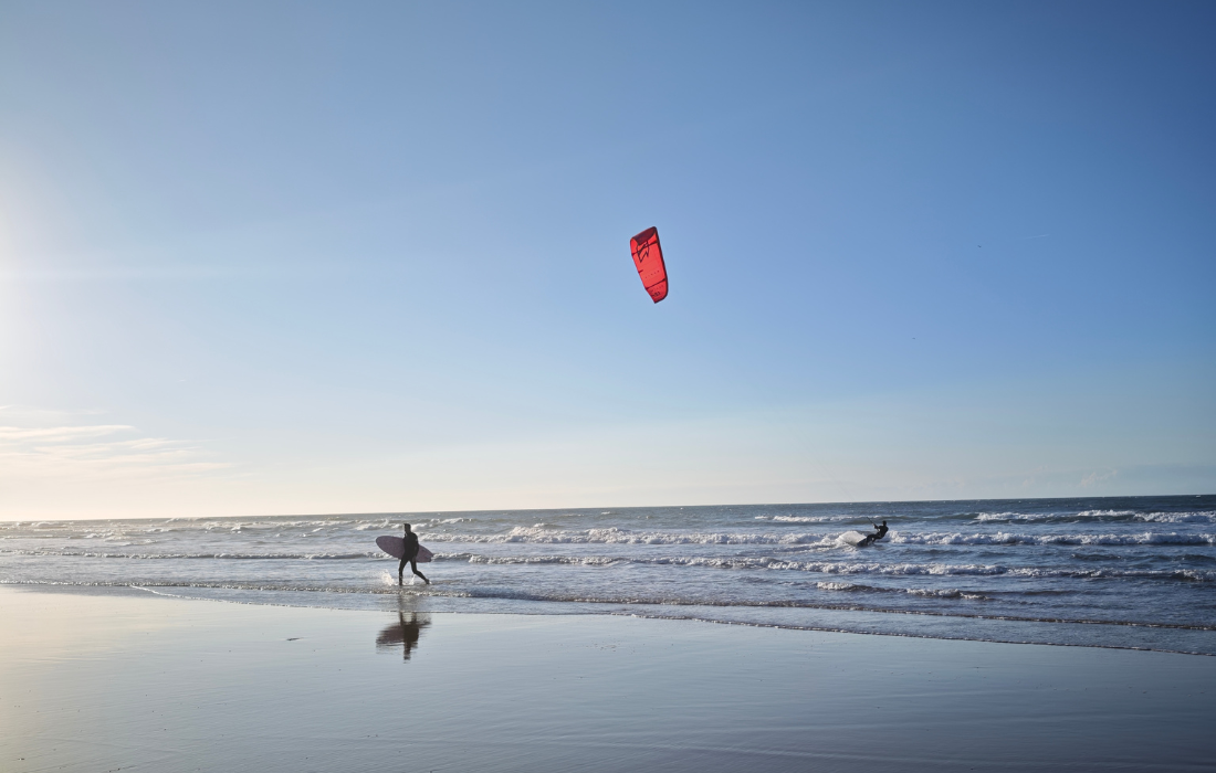 Kitesurf et wingfoil près d'Essaouira au Maroc