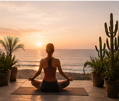Yoga face à l'océan à The Mogador's Oasis